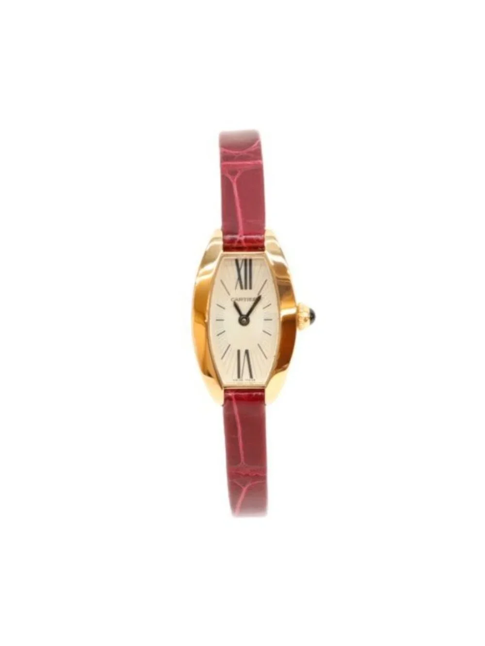 Cartier Lanier Mini Tonneau 18k PG Quartz Watch